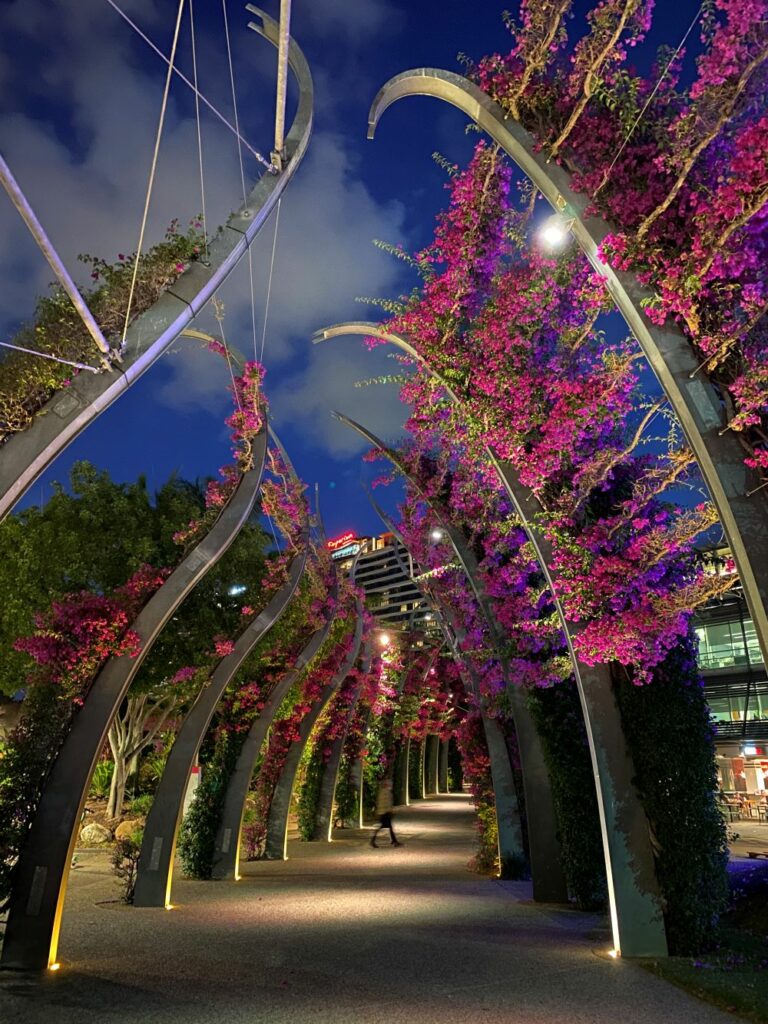 South Bank, Brisbane at night